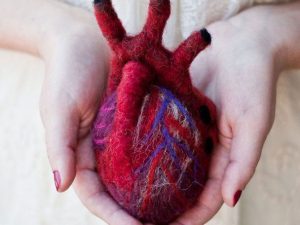 Anatomically Correct Felt Heart | Million Dollar Gift Ideas