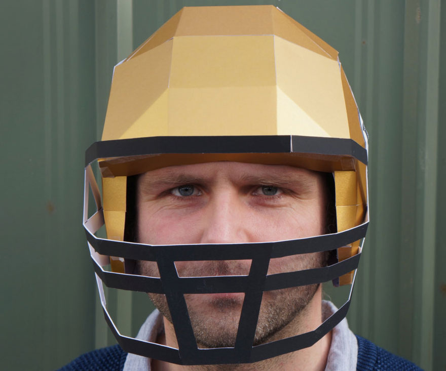 Diy Football Paper Helmets 1