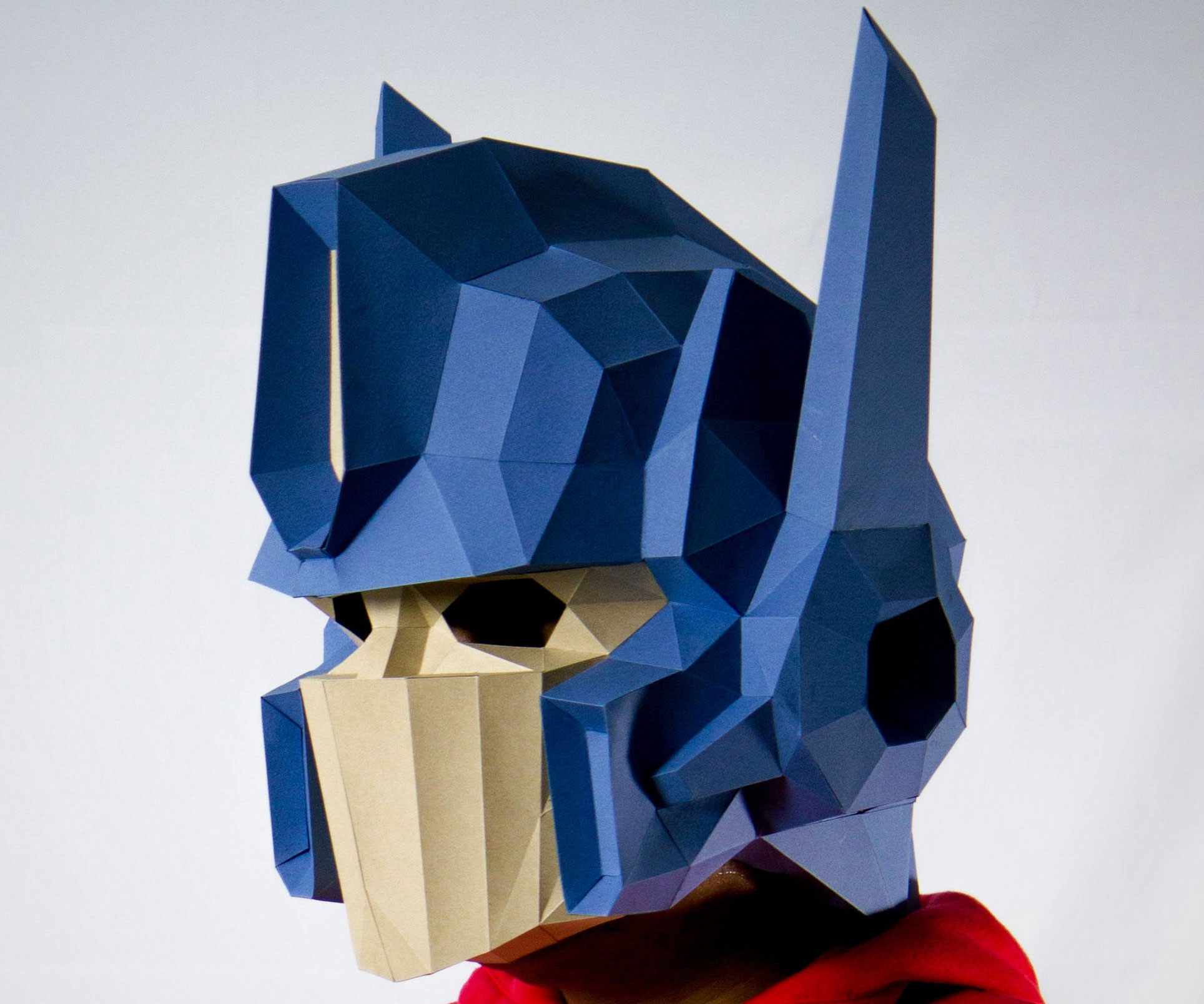 DIY Optimus Prime 3D Paper Mask
