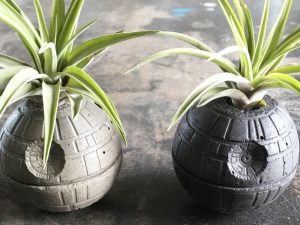 Death Star Concrete Planter 1