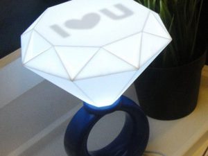 Diamond Ring Lamp | Million Dollar Gift Ideas