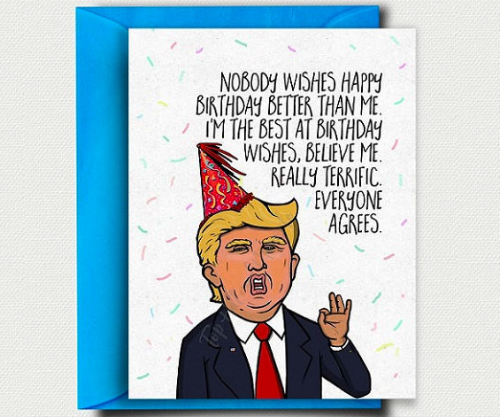 Donald Trump Birthday Card