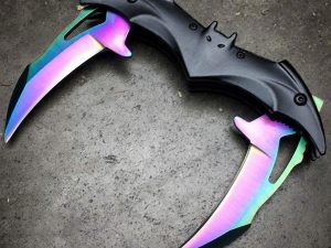 Dual Blade Folding Bat Knife | Million Dollar Gift Ideas