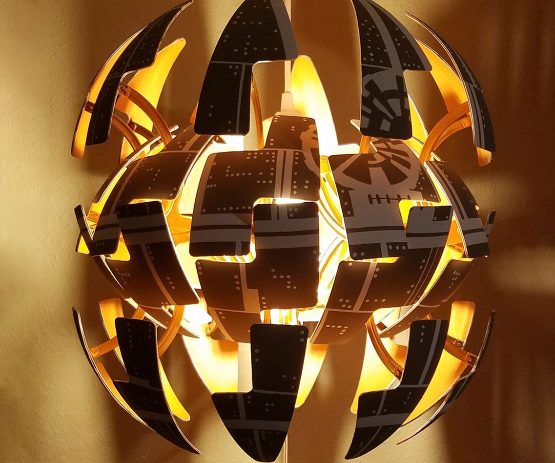 Exploding Death Star Lamp 2