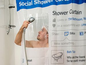 Facebook Profile Shower Curtain 1