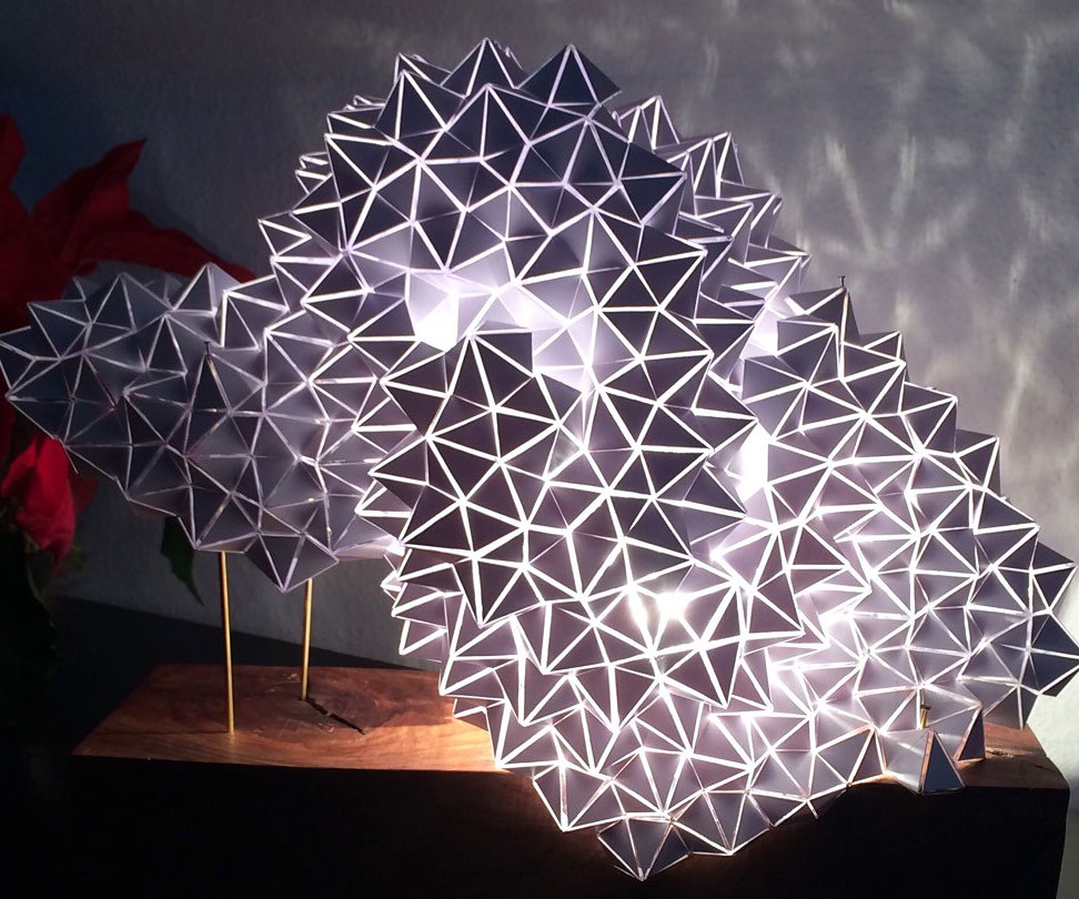 Geodesic Table Light Sculpture