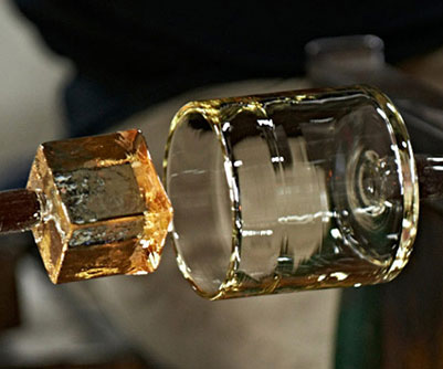 Glass Ice Cube Whiskey Glass 2