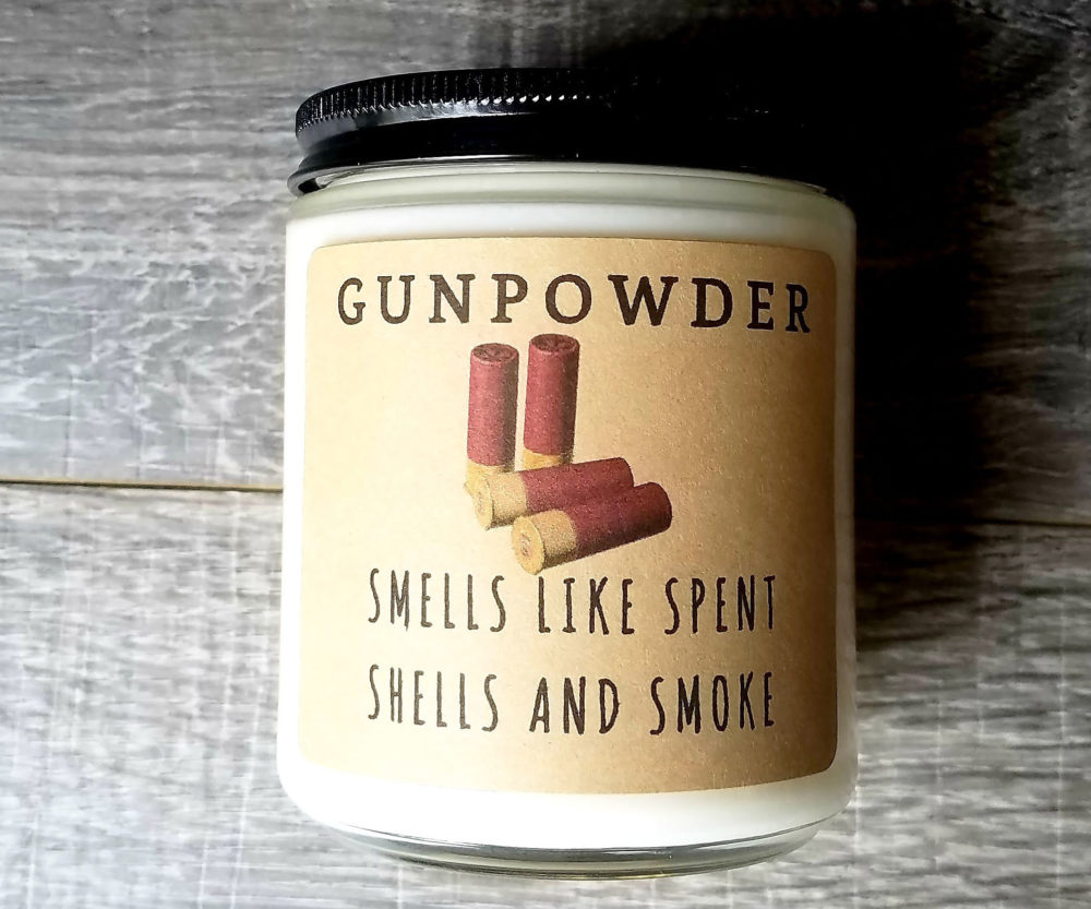 Gunpowder Scented Soy Candle