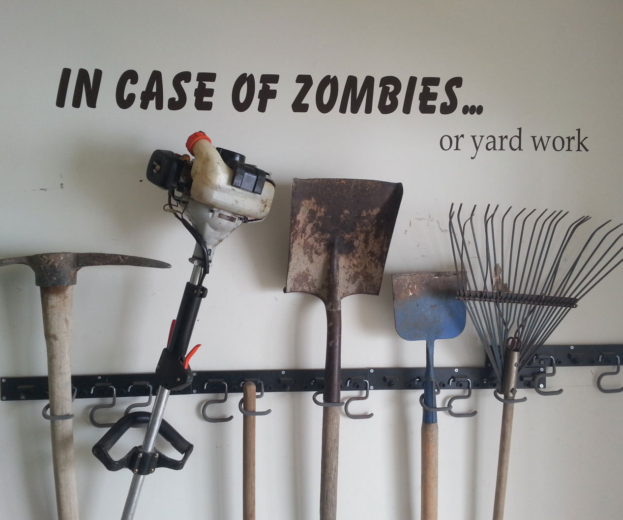 In Case Of Zombies Wall Decal