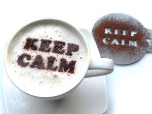 Keep Calm Coffee Stencil 1