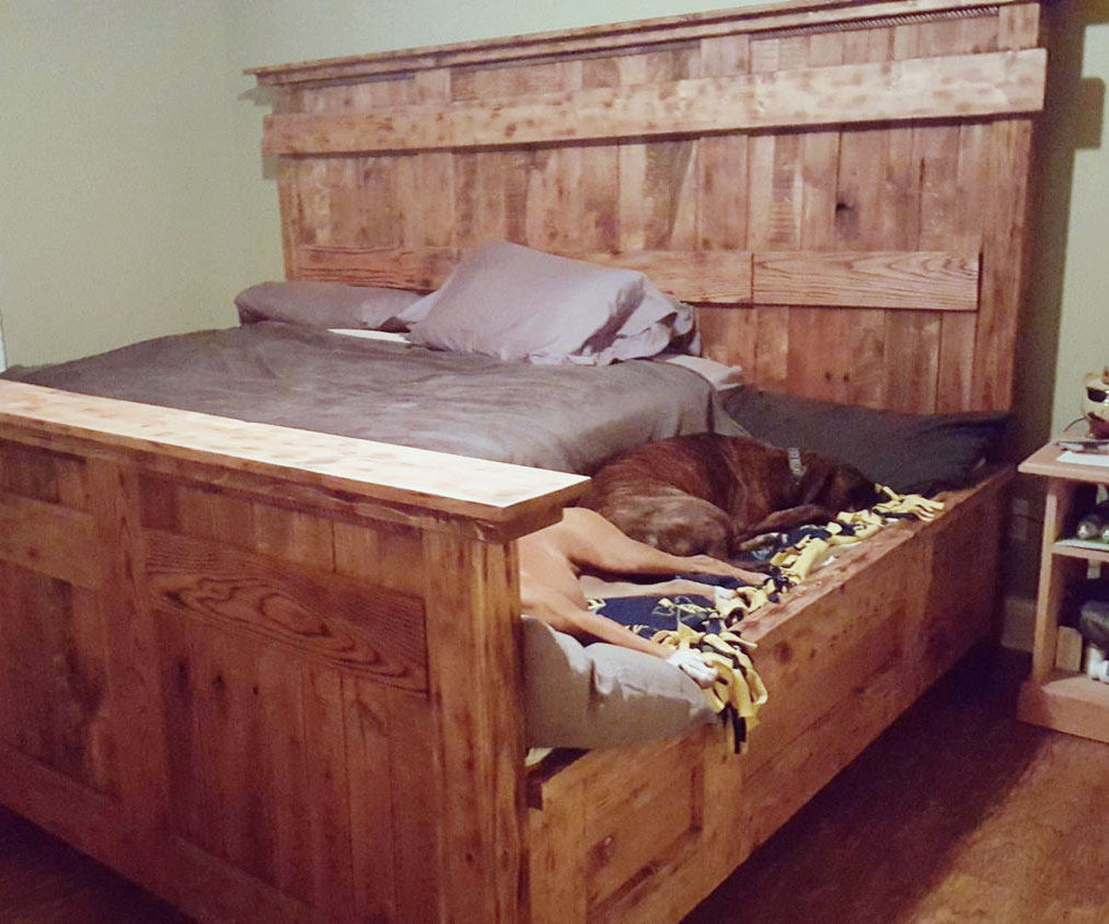 King Bed With Doggy Insert