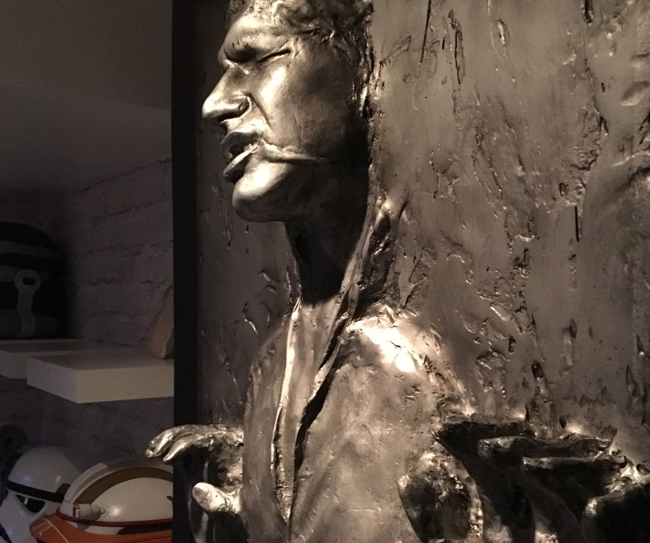 Life Size Han Solo Trapped In Carbonite