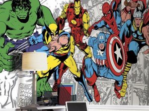 Marvel Classic Characters Wall Mural | Million Dollar Gift Ideas