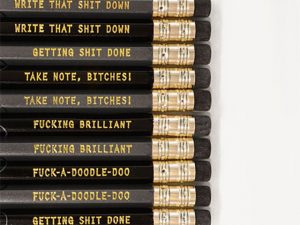 Motivational Profanity Pencils | Million Dollar Gift Ideas