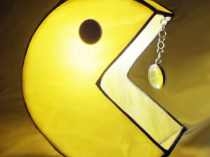 Pac-Man Stained Glass Lamp | Million Dollar Gift Ideas