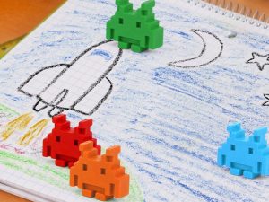 Space Invader Crayons | Million Dollar Gift Ideas