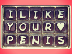 Valentines Custom Chocolate Messages 1