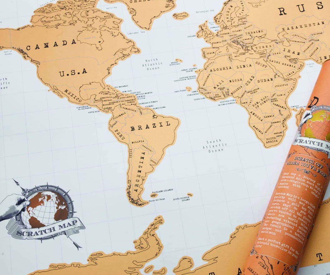 World Traveler Scratch Off Map 2